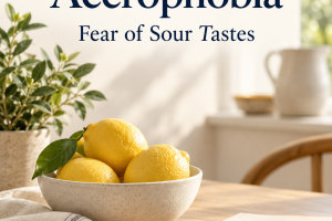 Understanding Acerophobia guide cover with lemons in a ceramic bowl beside a notebook