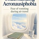 Understanding Aeronausiphobia PDF cover with an airplane window, notebook, and glass of water