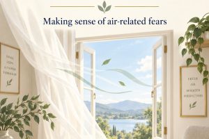 Understanding Aerophobia PDF cover with a calm room and open window