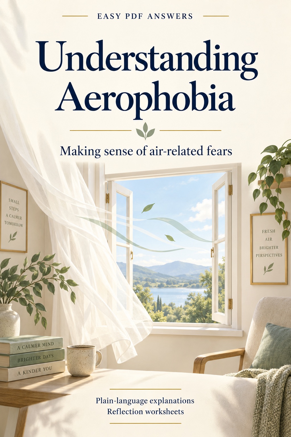 Understanding Aerophobia PDF cover with a calm room and open window